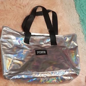 VS Pink holographic bag